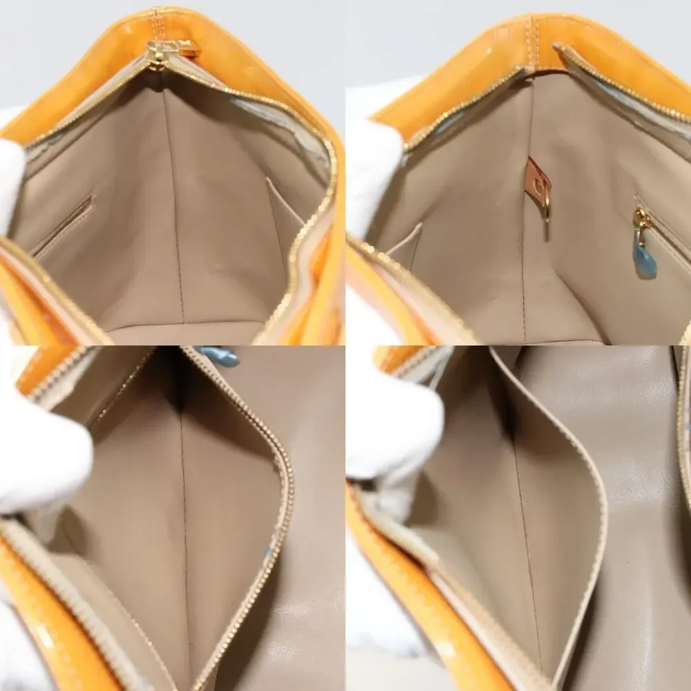 Louis Vuitton Monogram Vernis Houston Handbag Beige